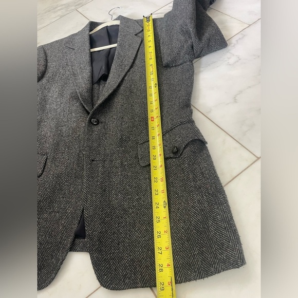 Vintage The Sovereign Men’s Suit Jacket Sport coat Blazer wool herringbone lined - Picture 11 of 12